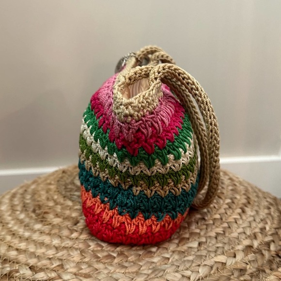The SAK Rainbow Crochet Mini Tote - Picture 4 of 11